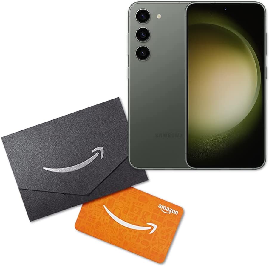 Samsung Galaxy S23 Phone + $50 Argos Gift Card Bundle, Factory Unlocked Android Smartphone, 256GB Storage, 50MP Camera, Night Mode, Long Battery Life, US Version, Green