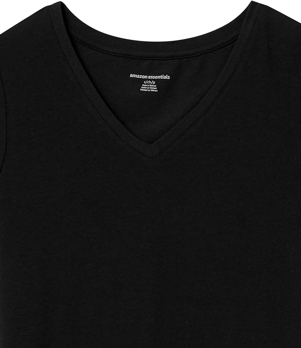  Essentials Women's Classic-Fit Short-Sleeve V-Neck T-Shirt， Multipacks