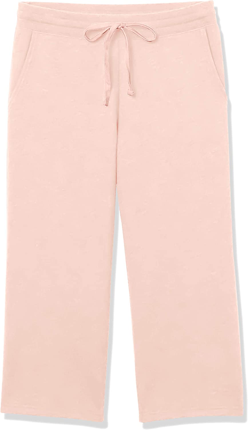  Essentials Women's French Terry Fleece Wide-Leg Crop Sweatpant