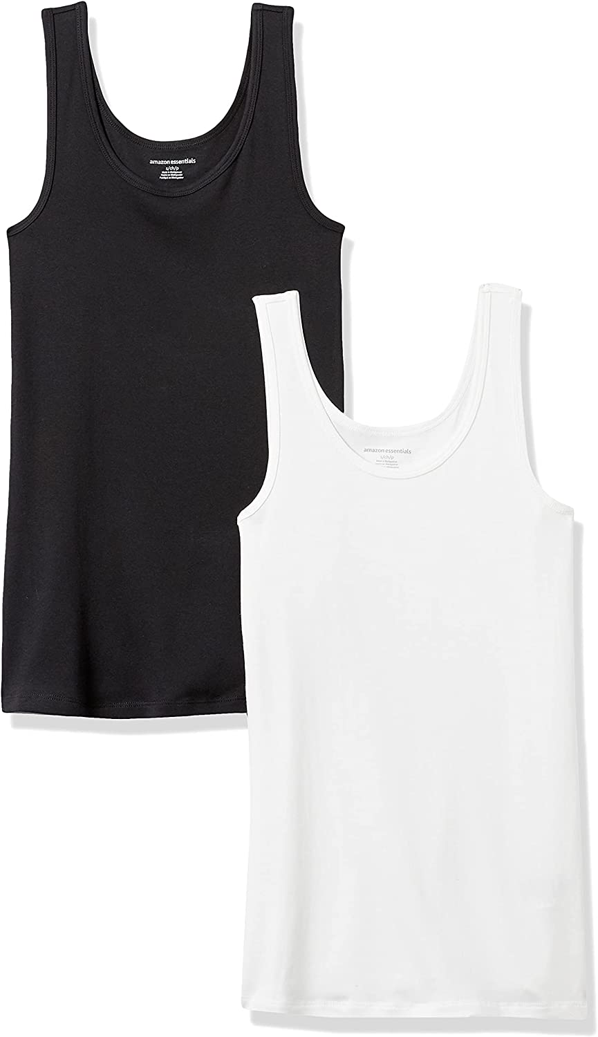  Essentials Women's Slim-Fit Tank， Pack of 2