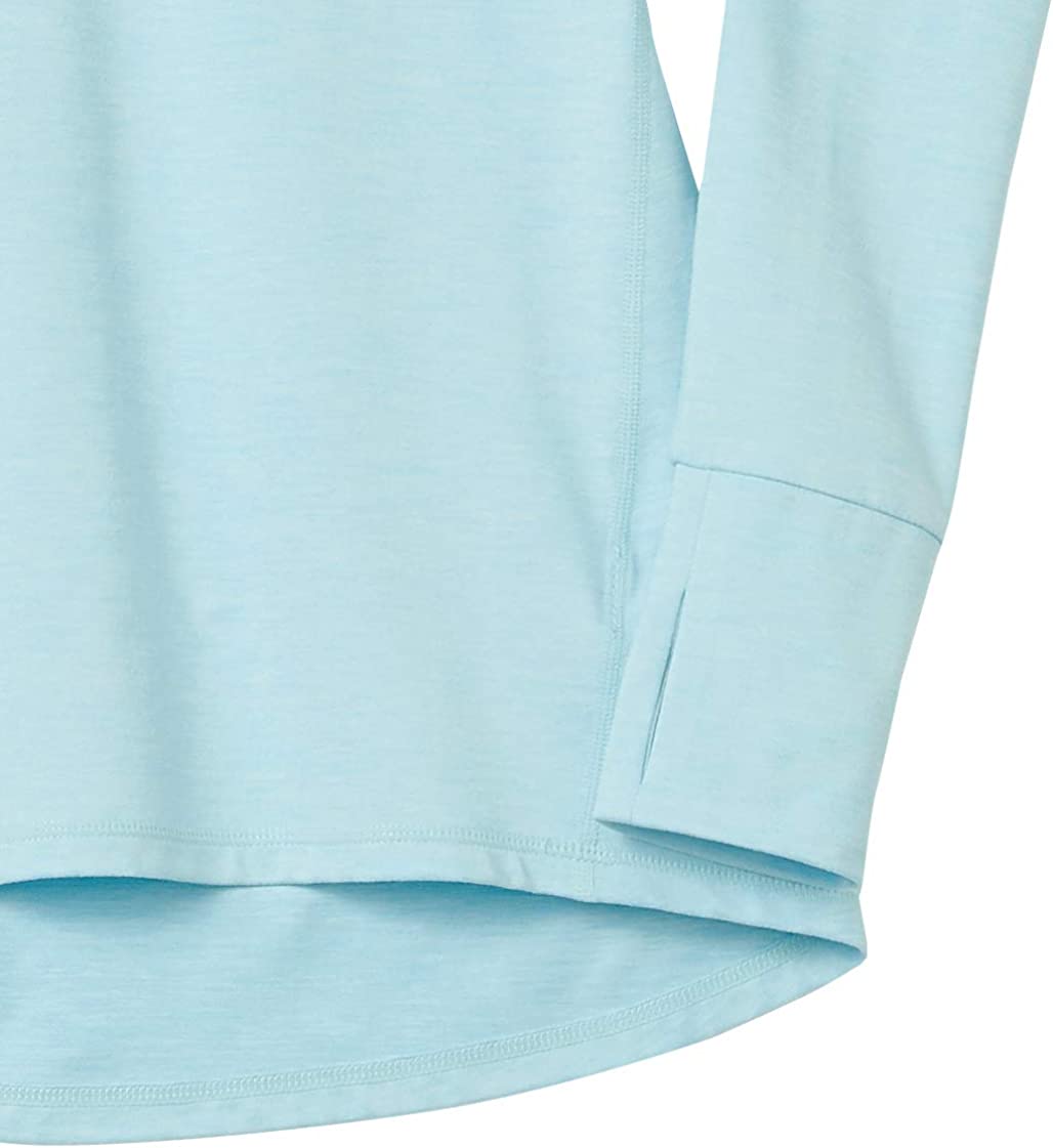  Essentials Women's Brushed Tech Stretch Long-Sleeve Crewneck Shirt (Available in Plus Size)