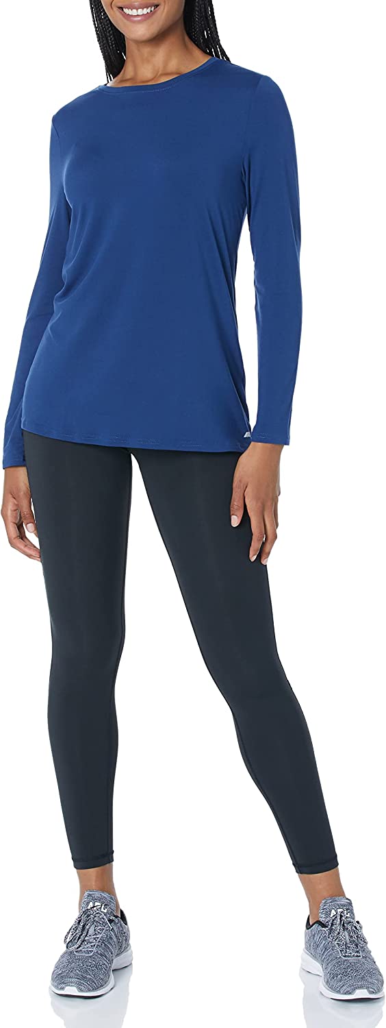  Essentials Women's Tech Stretch Long-Sleeve T-Shirt (Available in Plus Size)