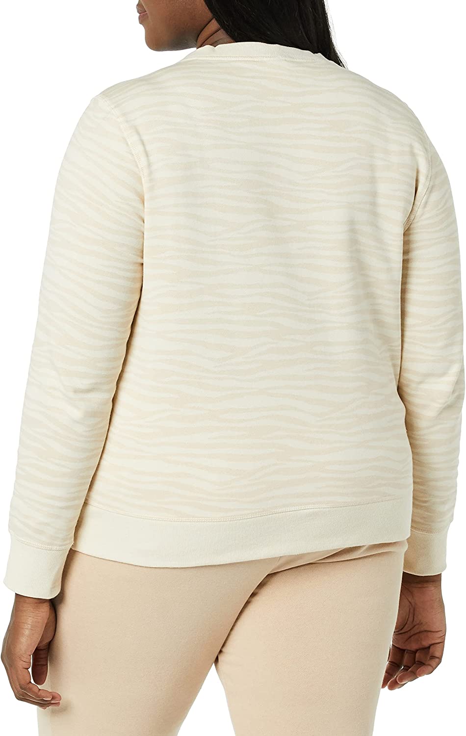  Essentials Women's French Terry Fleece Crewneck Sweatshirt (Available in Plus Size)