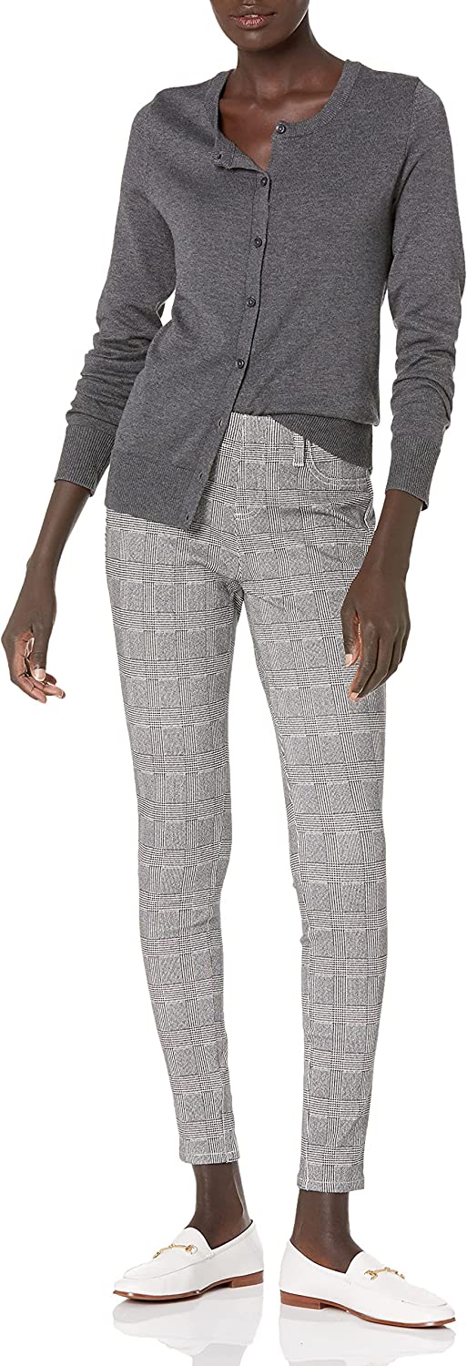  Essentials Women's Lightweight Crewneck Cardigan Sweater (Available in Plus Size)