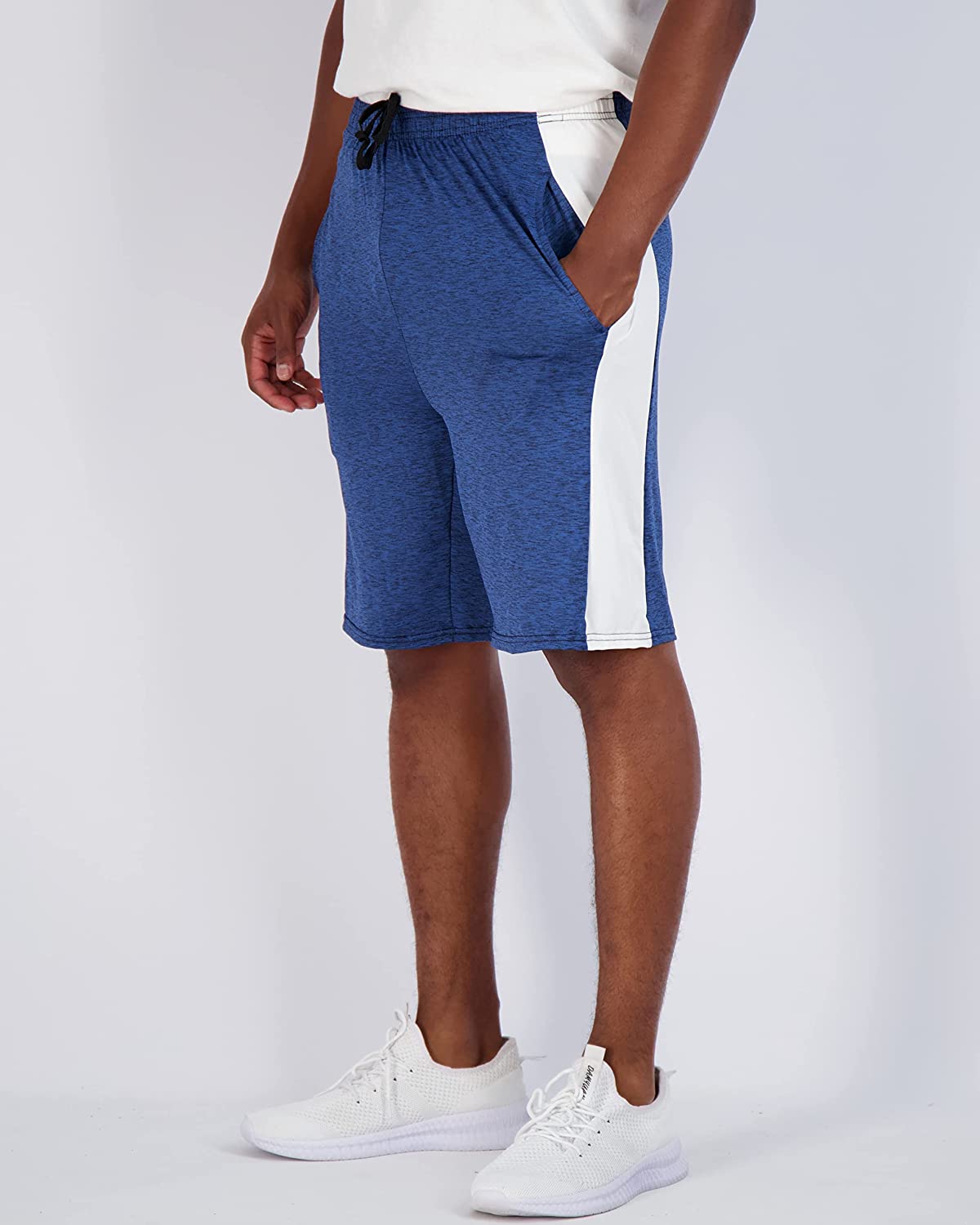 5 Pack:Men's Dry-Fit Sweat Resistant Active Athletic Performance Shorts