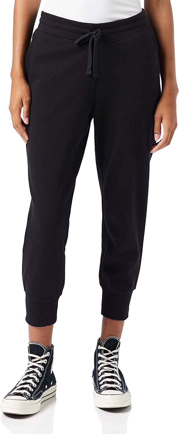  Essentials Women's French Terry Fleece Capri Jogger Sweatpant (Available in Plus Size)