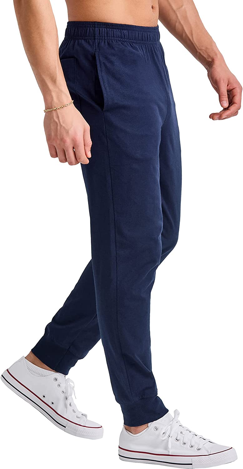 Hanes Originals Men’s Joggers， 100% Cotton Jersey
