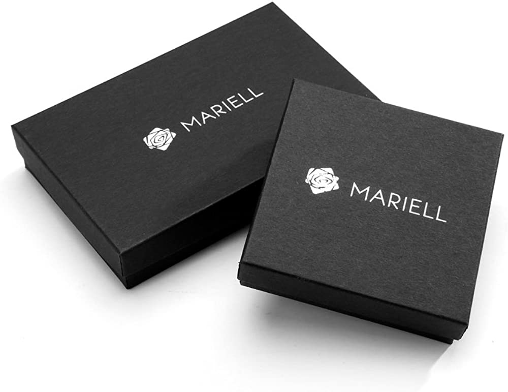 Mariell Gold Two-Row Rhinestone Crystal Necklace and Earrings Set - Prom, Brides and Bridesmaids Jewelry