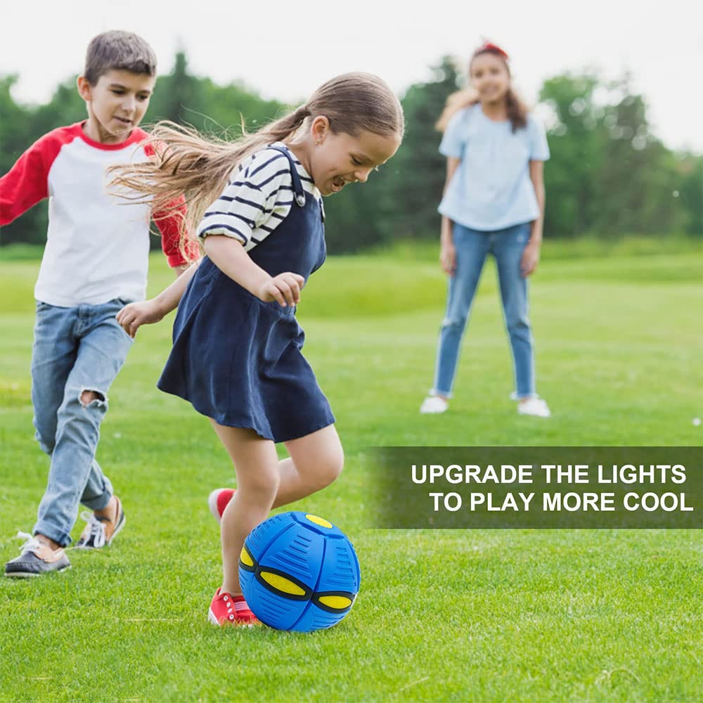 Gowxs UFO Ball,Magic Ball Toy,UFO Portable Flying Saucer Toys Stomp Magic Ball Childrens Toy,Time Delay Transformation Flying Toy,Creative Decompression Ball Toy for Kids Boys and Girls Outdoor Gift(G